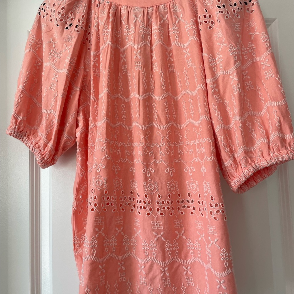 Style & Co. Coral Eyelet Blouse - Picture 4 of 7